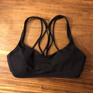 Black Lululemon Sports Bra, Size 6/S